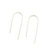 Gifts * | Minoux 14K Gold Simple Thread Earring For Grads Default