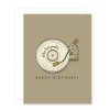 Gifts * | April Black Happy Birthday Record Card For Dad