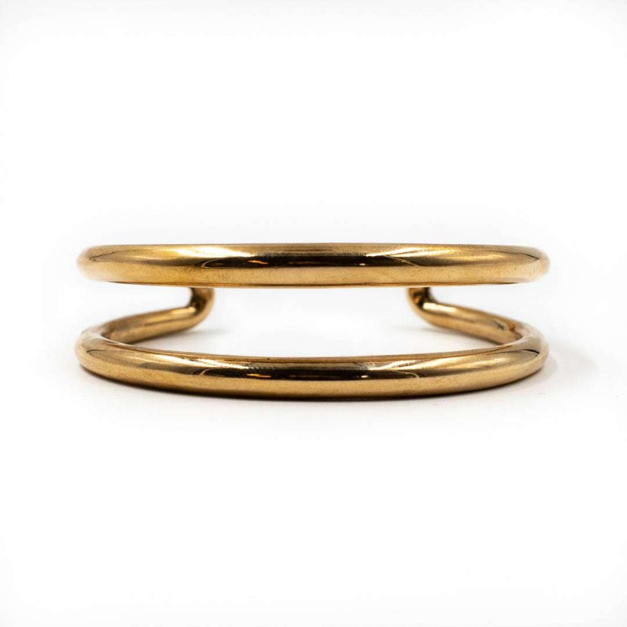 Jewelry * | Jewelry Uli Double Band Bracelet Bronze By Minoux