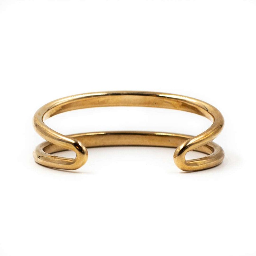 Jewelry * | Jewelry Uli Double Band Bracelet Bronze By Minoux