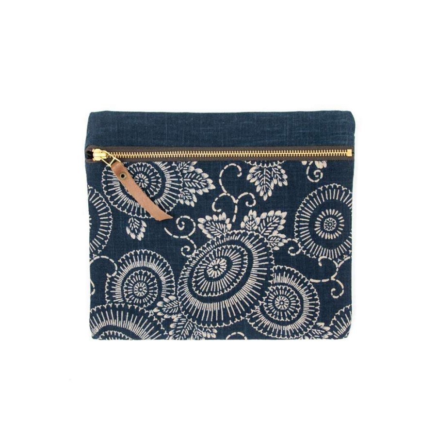 Accessories * | Kiriko Accessories Large Flat Zipper Pouch