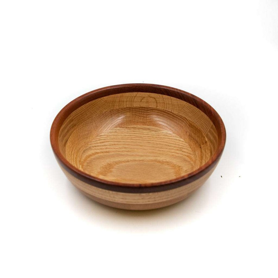 Gifts * | Home Essentials Small Salad Bowl By Bowlsmith B. Cherry/Red Oak