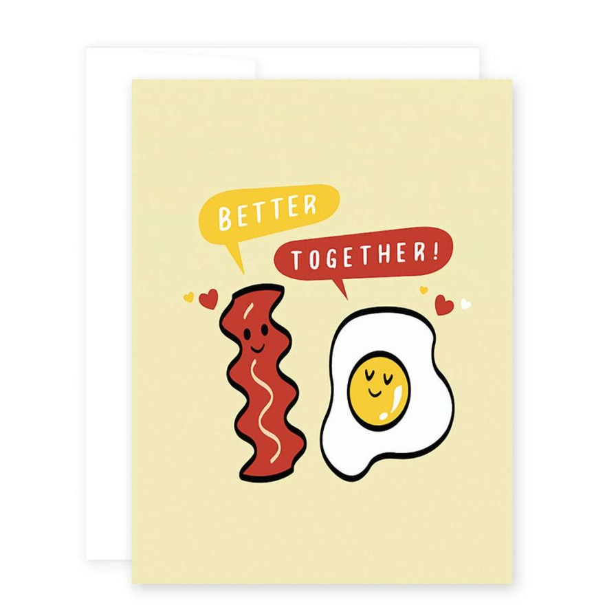 Gifts * | April Black Better Together Bacon & Eggs Card