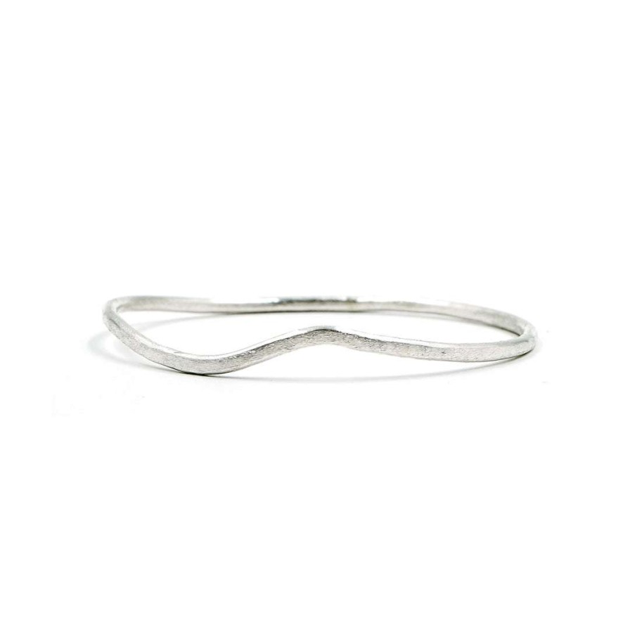 Gifts * | Julie Cooper Designs Fluid Bangle In Sterling Silver Jewelry Default