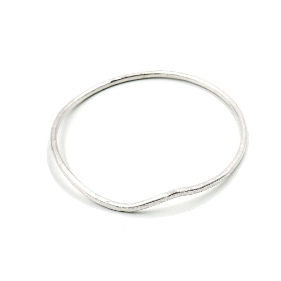 Gifts * | Julie Cooper Designs Fluid Bangle In Sterling Silver Jewelry Default