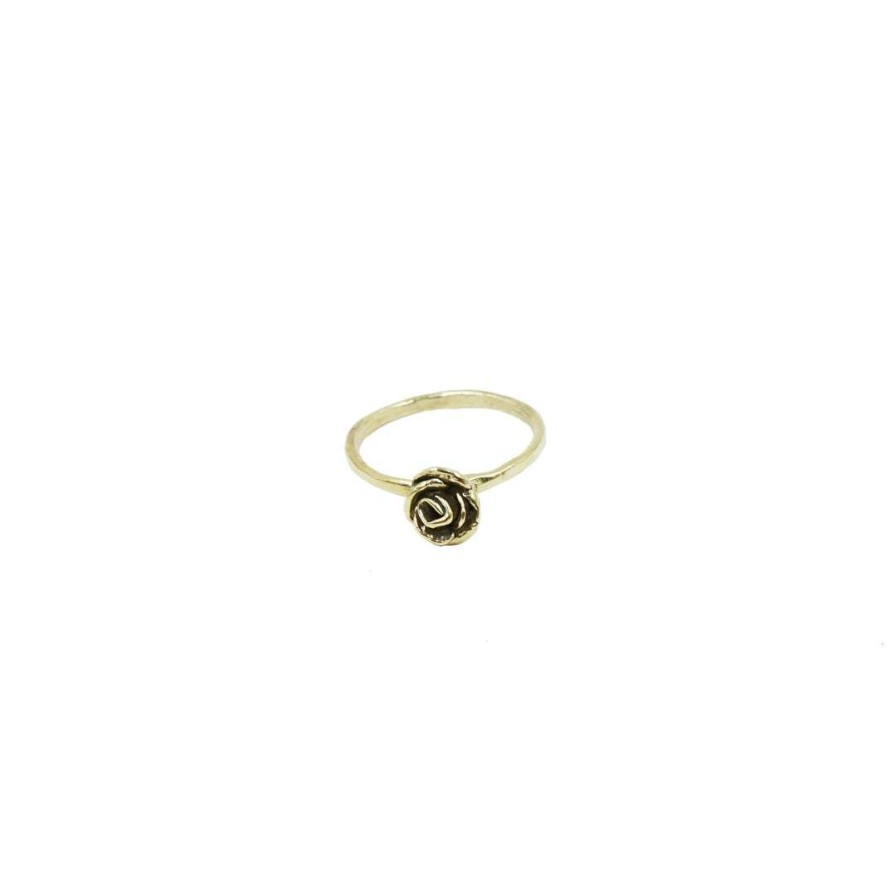 Jewelry * | Tiny Asteroid Jewelry Brass Mini Rose Ring