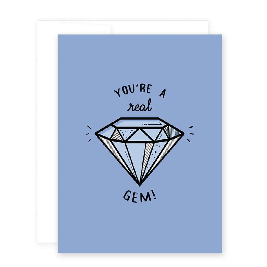 Gifts * | April Black You'Re A Real Gem Card