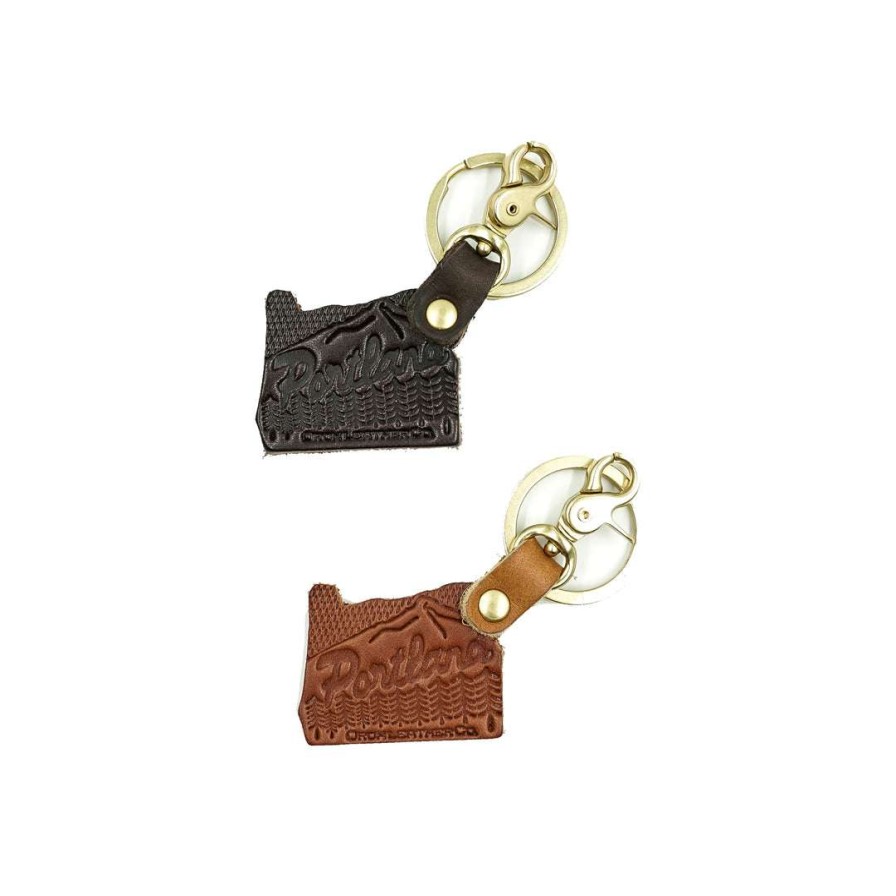 Accessories * | Orox Leather Co. Accessories Oregon Leather Keychain