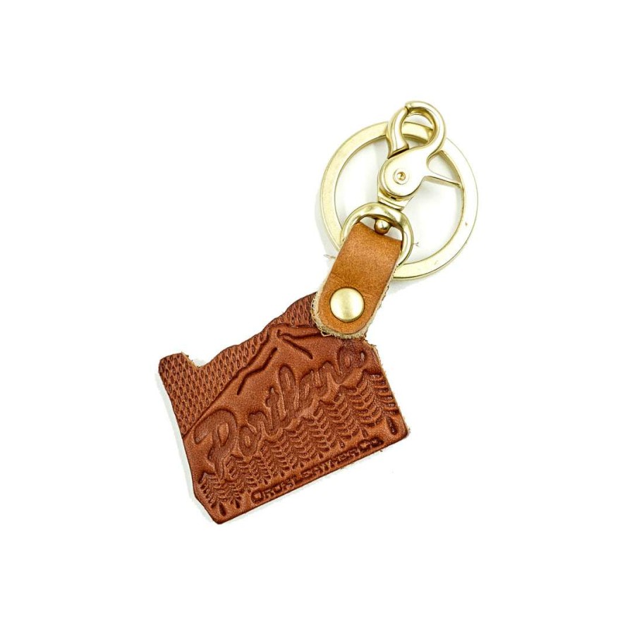 Accessories * | Orox Leather Co. Accessories Oregon Leather Keychain