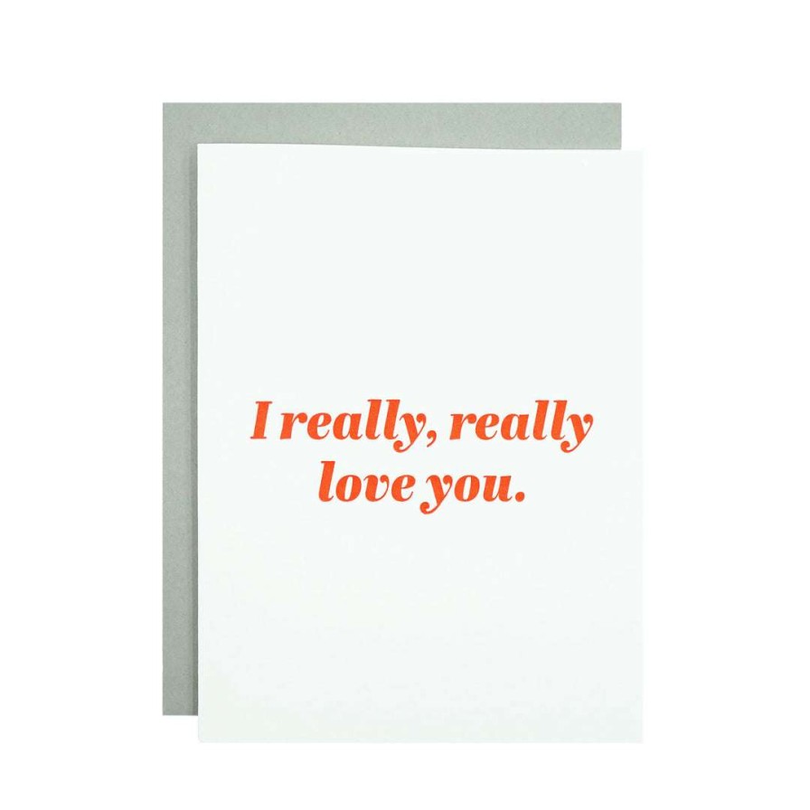 Gifts * | Madehere Pdx I Really, Really Love You Card For Grads White