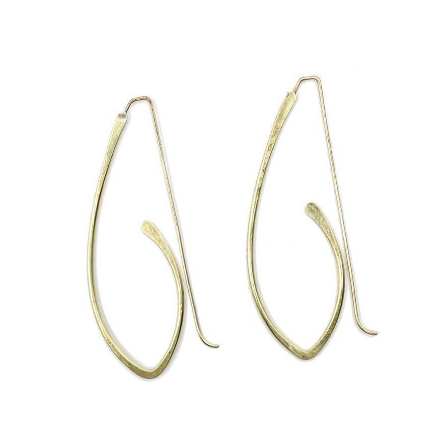 Jewelry * | Julie Cooper Designs Jewelry Medium My Bff Brass Earrings Default