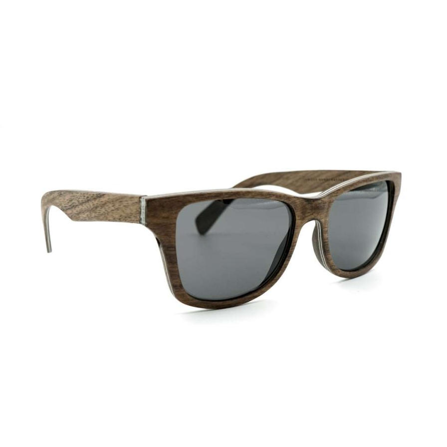 Accessories * | Shwood Canby Wood Polarized Sunglasses Accessories Walnut - Grey Polarized