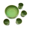 Gifts * | Of Hand Studios Wheel-Thrown Meadow Cup & Tray Set Default